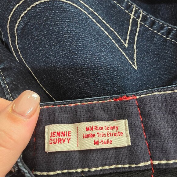 True Religion Dark Wash Skinny Jeans – Size 34 – Classic Fit, Iconic Style! 🔷 - Picture 2 of 12